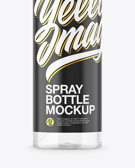 Clear Spray Bottle Mockup PSD #7