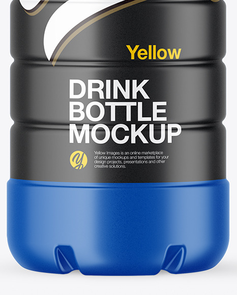 Matte Bottle with Sport Cap Mockup PSD #6