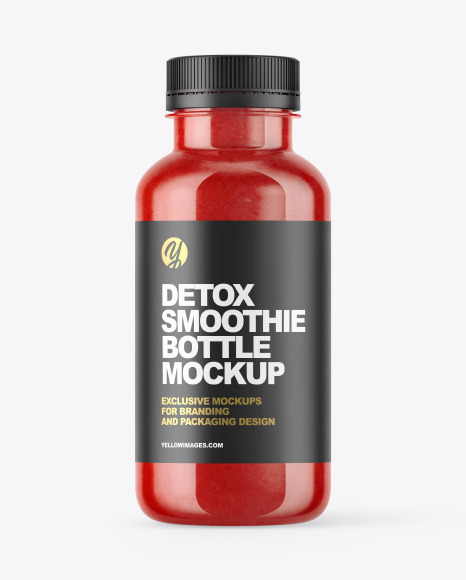 Download Red Smoothie Bottle Mockup In Bottle Mockups On Yellow Images Object Mockups