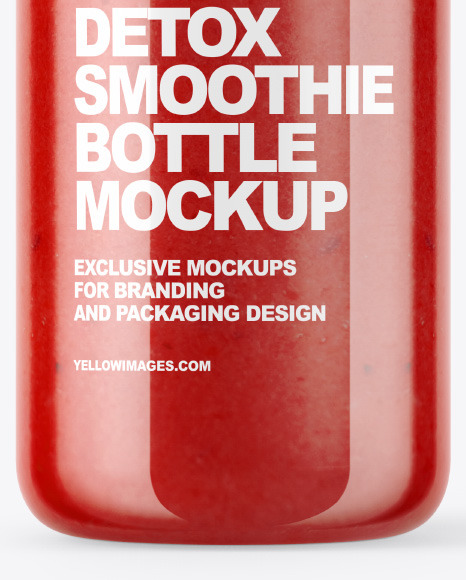 Download Red Smoothie Bottle Mockup In Bottle Mockups On Yellow Images Object Mockups