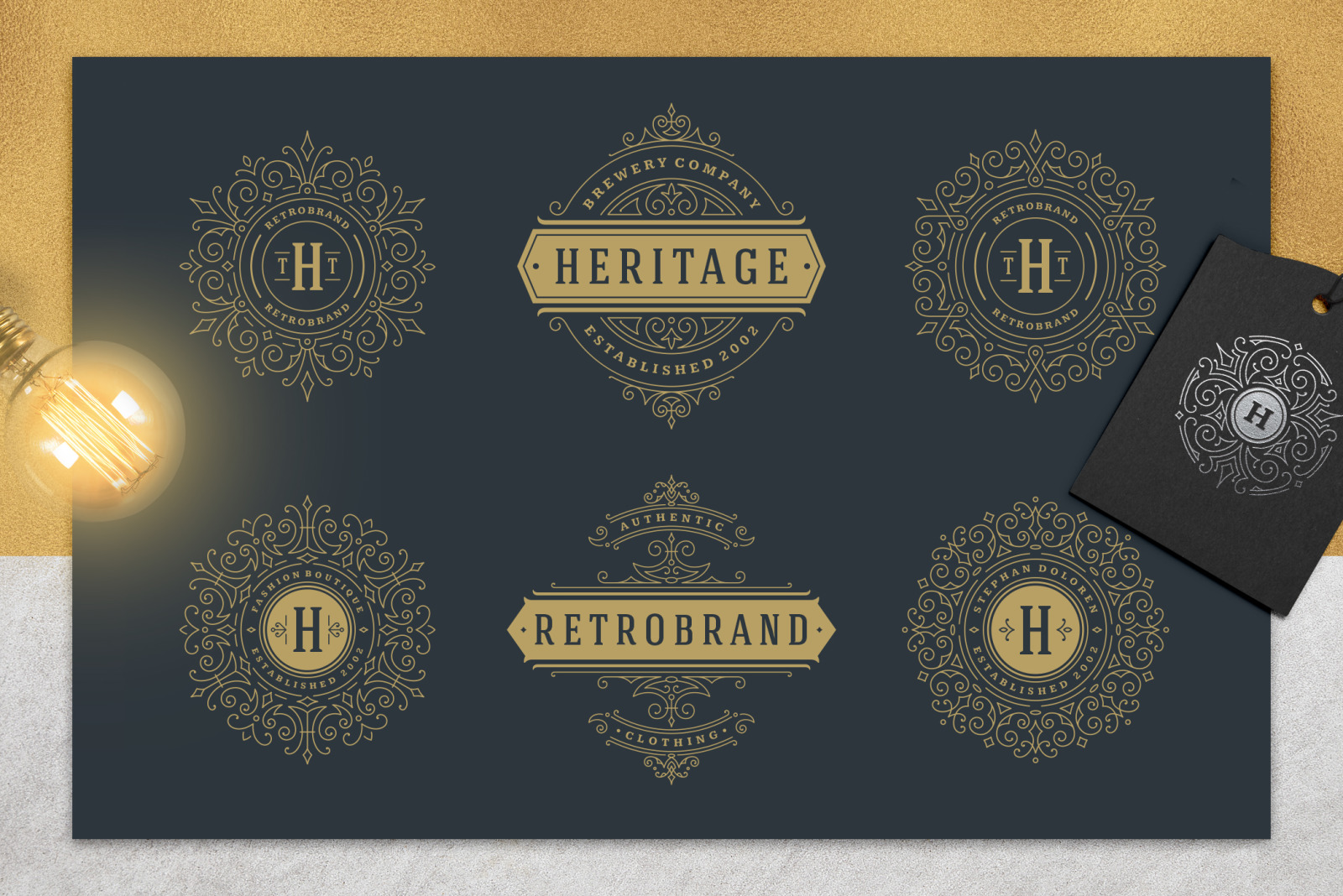 36 Luxury Ornament Logos