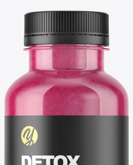 Pink Smoothie Bottle Mockup PSD #1