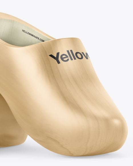 Download Clogs Shoes Mockup In Apparel Mockups On Yellow Images Object Mockups PSD Mockup Templates