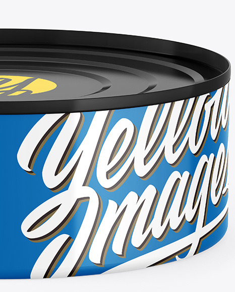 Glossy Tin Can Mockup PSD #6
