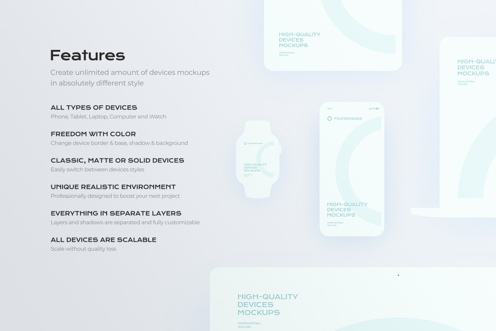Device Scene Creator Bundle Phone 36 In Device Mockups On Yellow Images Creative Store