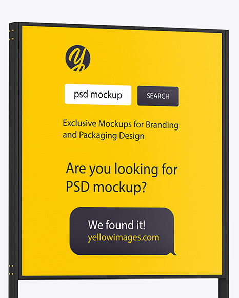 Download Stand Mockup In Outdoor Advertising Mockups On Yellow Images Object Mockups Yellowimages Mockups