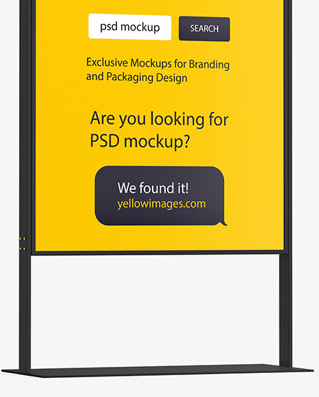 Download Stand Mockup In Outdoor Advertising Mockups On Yellow Images Object Mockups Yellowimages Mockups