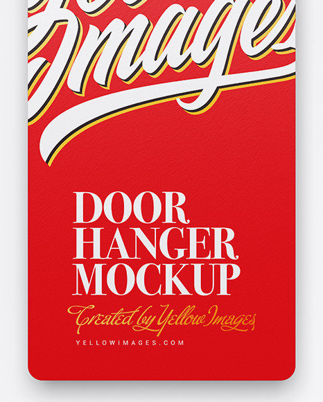 Door Hanger Mockup PSD #7
