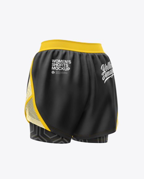 Women&#039;s 2 in 1 Shorts Mockup