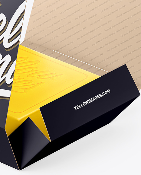 Download Opened Soap Bar Matte Paper Packaging Box Mockup In Box Mockups On Yellow Images Object Mockups Yellowimages Mockups