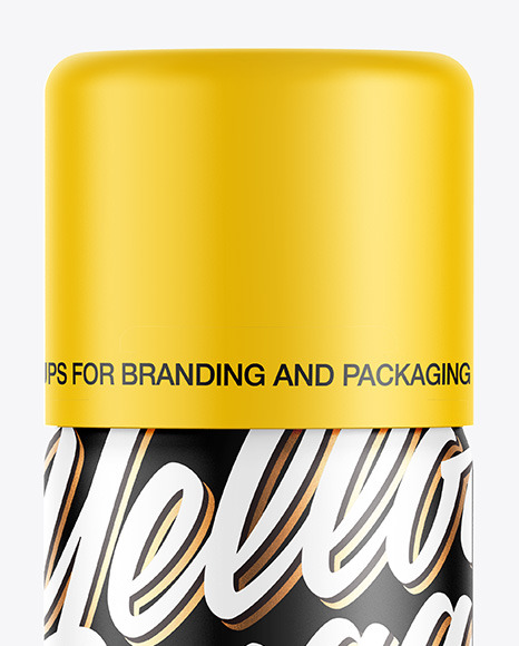 Matte Spray Bottle Mockup In Bottle Mockups On Yellow Images Object Mockups