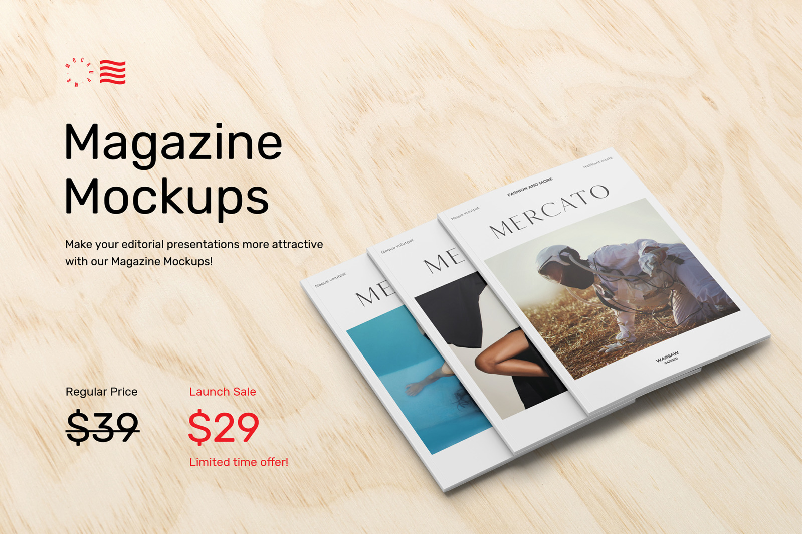 Magazine Mockups In Product Mockups On Yellow Images Creative Store