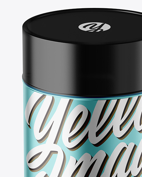 Round Tin Can Mockup PSD #2
