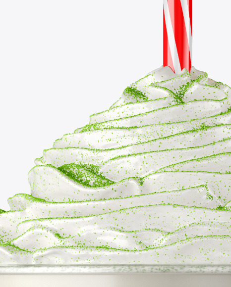 Coffee Cup with Matcha Powder Topping Mockup PSD #2