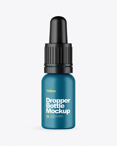 Matte Dropper Bottle Mockup