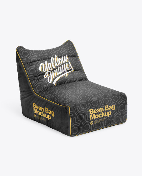 Bean Bag Mockup In Object Mockups On Yellow Images Object Mockups