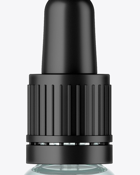 Clear Glass Dropper Bottle Mockup PSD #2
