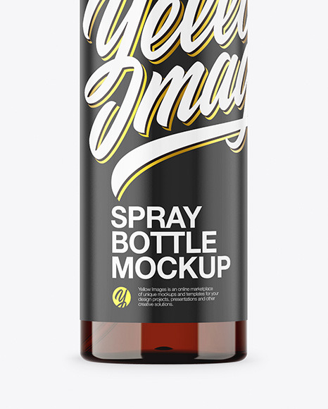 Download Amber Spray Bottle Mockup in Bottle Mockups on Yellow Images Object Mockups