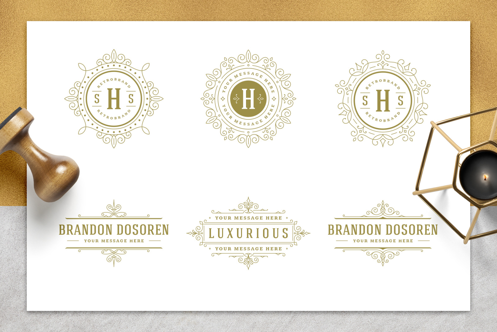 36 Luxury Ornament Logos