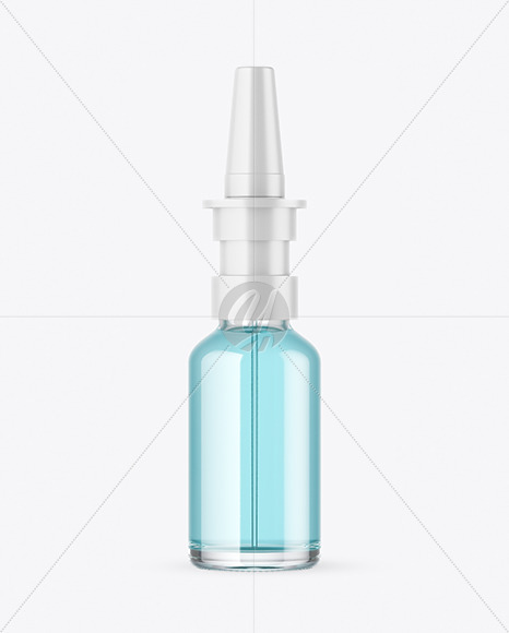 Download Clear Glass Nasal Spray Bottle Mockup In Bottle Mockups On Yellow Images Object Mockups