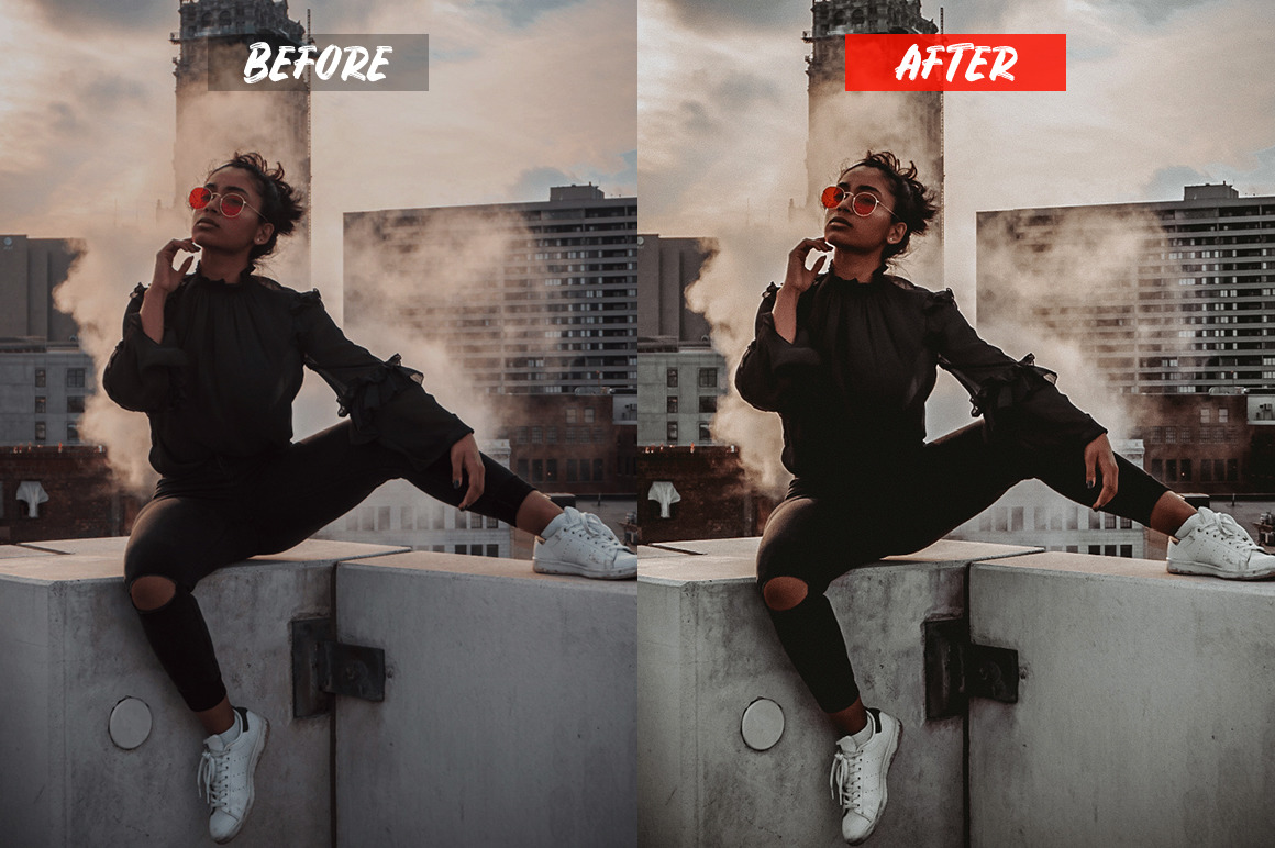 Urban Lightroom Presets on Yellow Images Creative Store