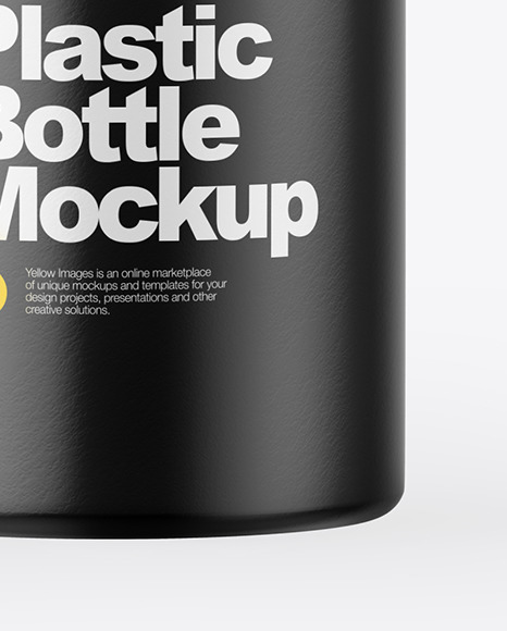 Glossy Plastic Bottle Mockup PSD #1
