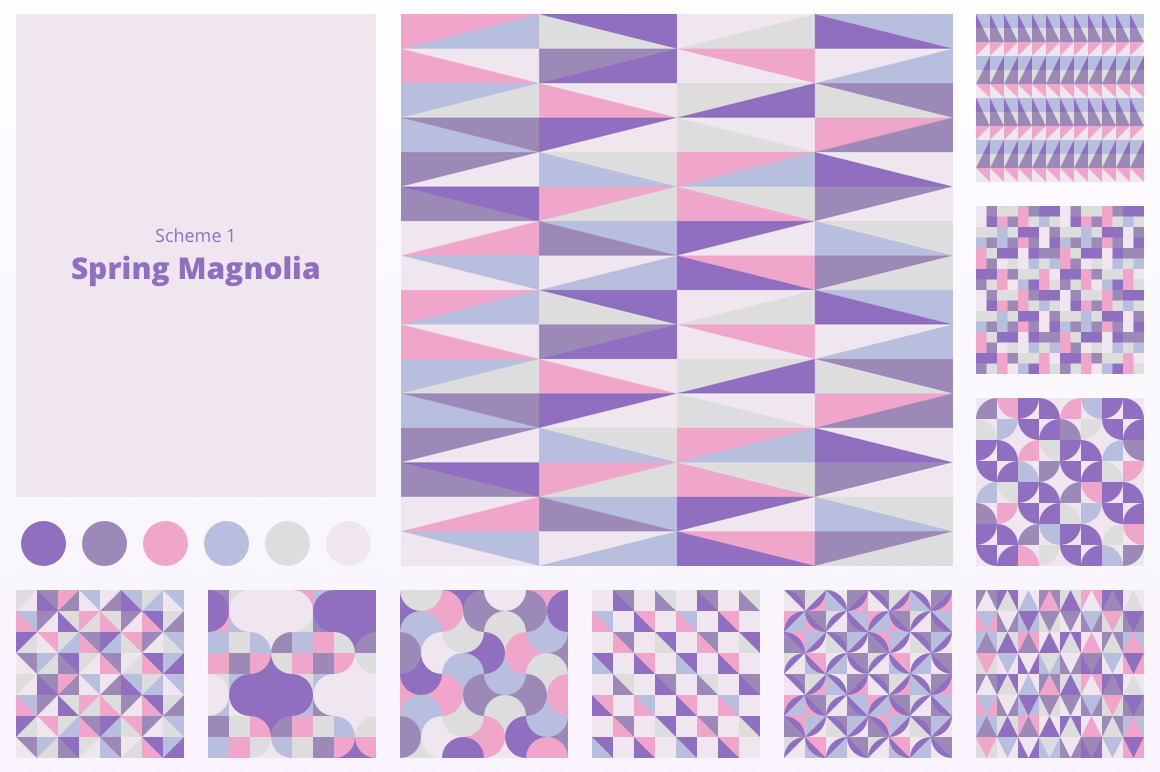 10x5 Seamless Geometric Patterns