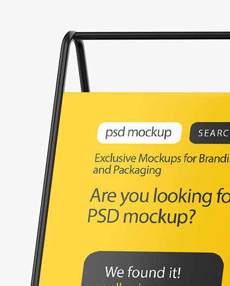 Street Stand Mockup PSD #2