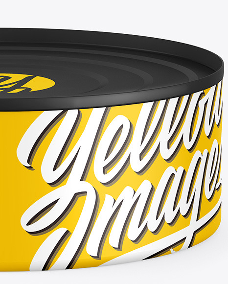 Matte Tin Can Mockup PSD #1