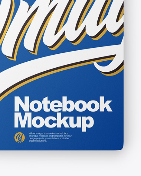 Download Free Notebook Mockup In Stationery Mockups On Yellow Images Object Mockups PSD Mockups