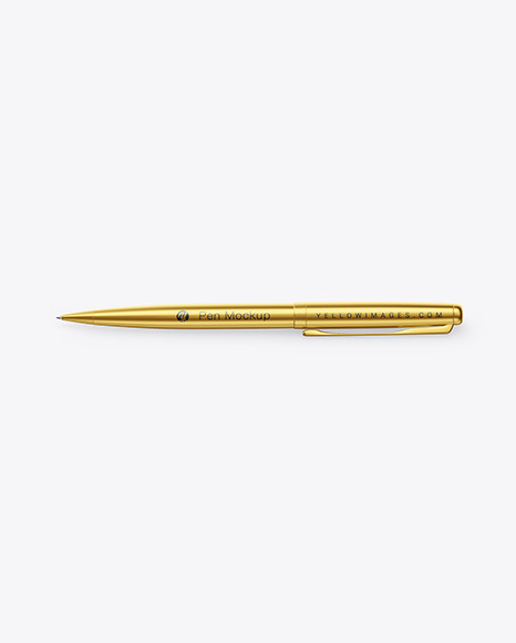 Matte Metallic Pen Mockup