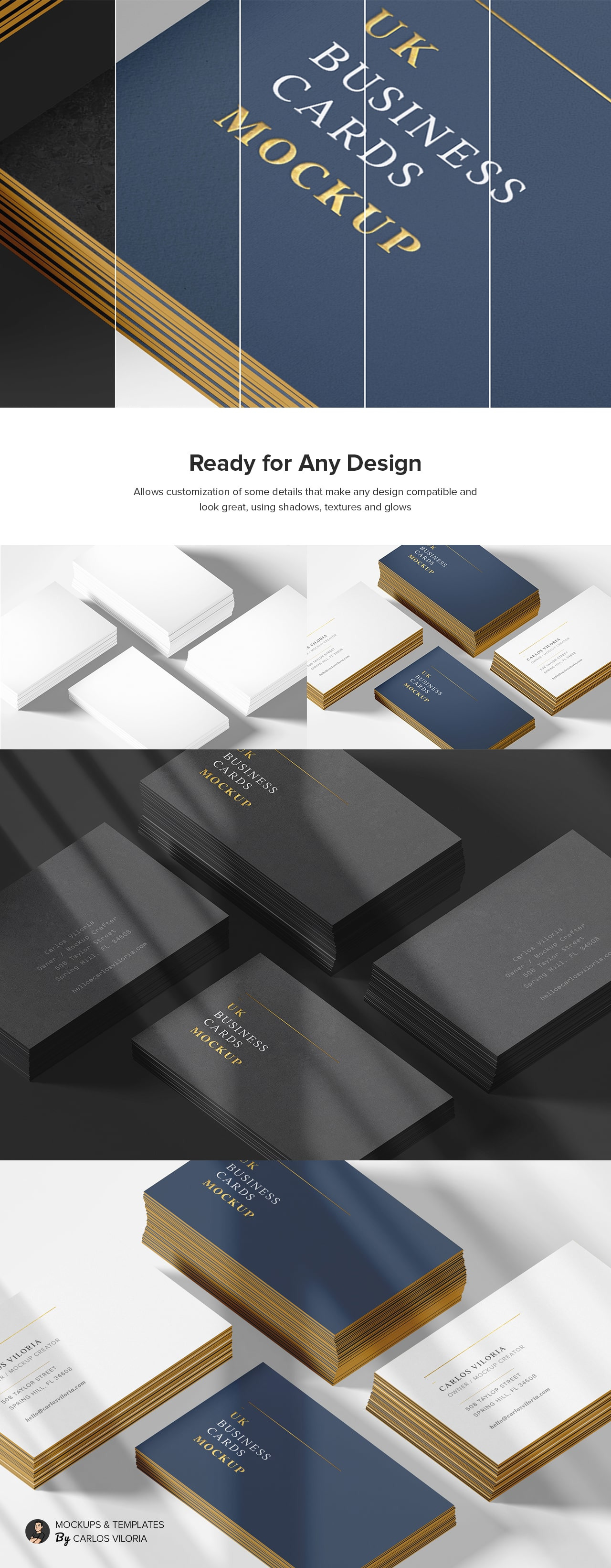 Download Uk Business Cards Mockup 07 In Stationery Mockups On Yellow Images Creative Store PSD Mockup Templates