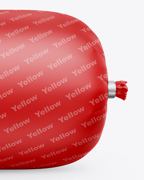 Download Matte Sausage Chub Mockup In Packaging Mockups On Yellow Images Object Mockups