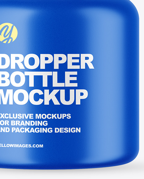 Matte Dropper Bottle Mockup PSD #1