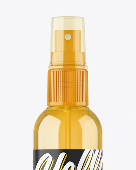 Colored Spray Bottle Mockup PSD #1