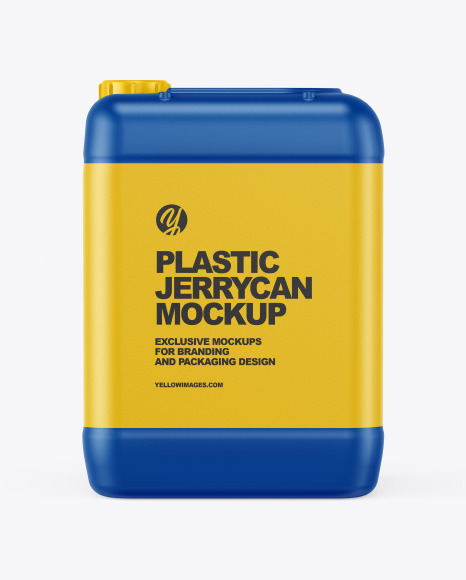 Matte Jerrycan Mockup In Jerrycan Mockups On Yellow Images Object Mockups