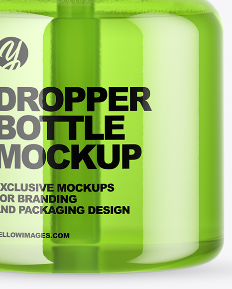 Glass Dropper Bottle Mockup PSD #4