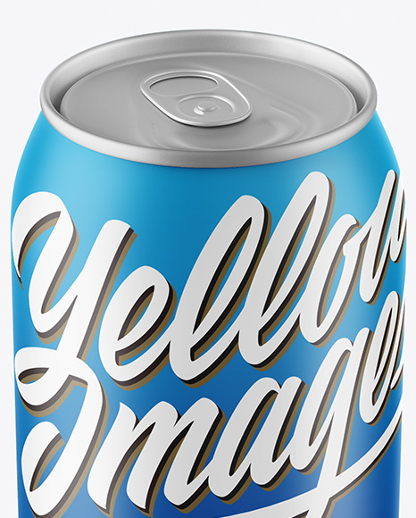 Download Matte Pet Can Mockup In Can Mockups On Yellow Images Object Mockups PSD Mockup Templates