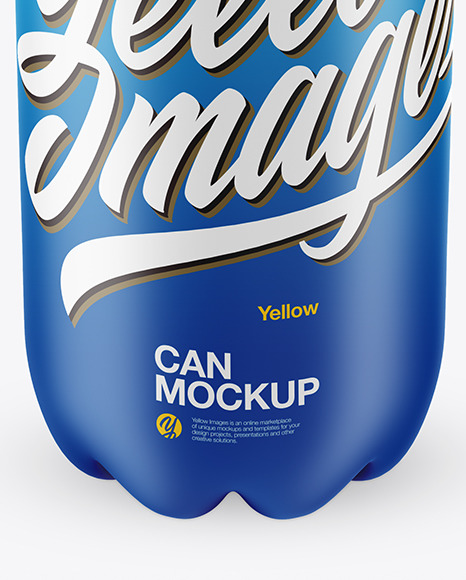 Download Matte Pet Can Mockup In Can Mockups On Yellow Images Object Mockups