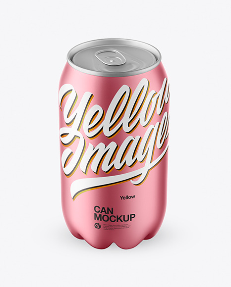 Metallized PET Can Mockup