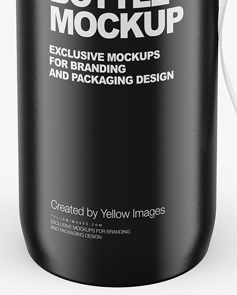 Download Glossy Sport Bottle Mockup in Bottle Mockups on Yellow Images Object Mockups