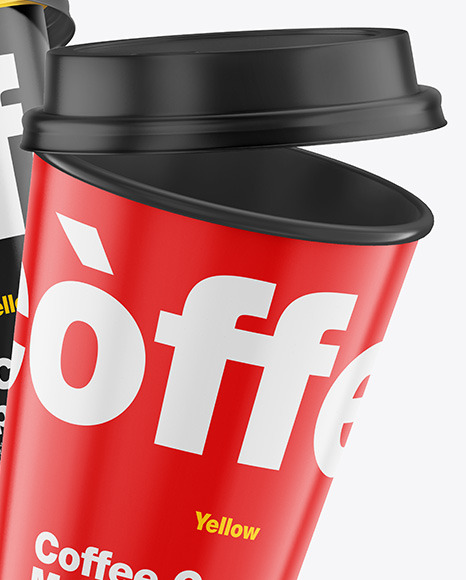 Glossy Coffee Cups Mockup PSD #6