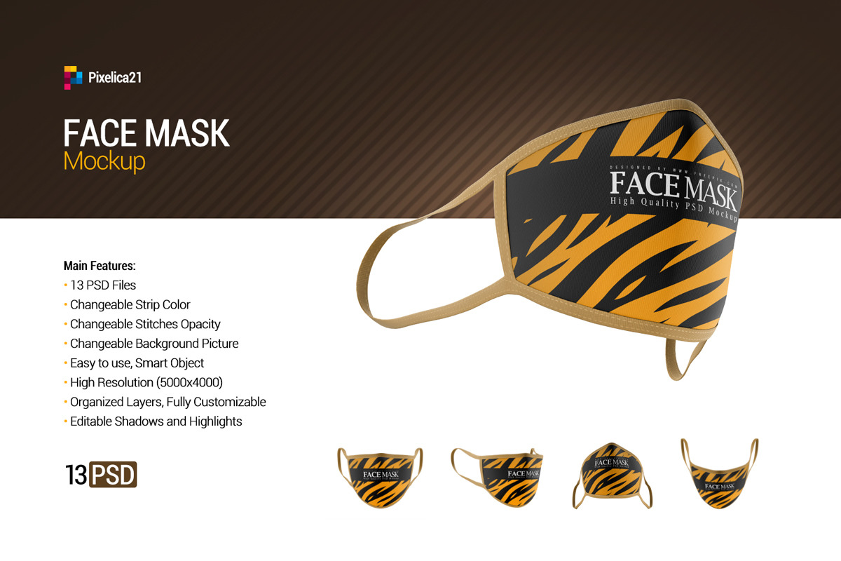 Download Face Mask Mockup In Apparel Mockups On Yellow Images Creative Store Yellowimages Mockups