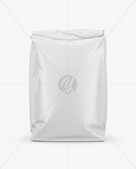 Download Matte Food Bag Mockup Half Side View In Bag Sack Mockups On Yellow Images Object Mockups