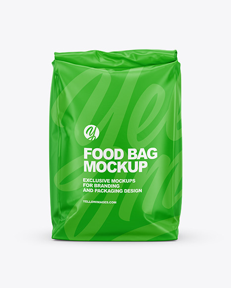 Download Rice Plastic Packaging Mockup - Matte Food Bag Mockup Front View In Bag Sack Mockups On Yellow ...