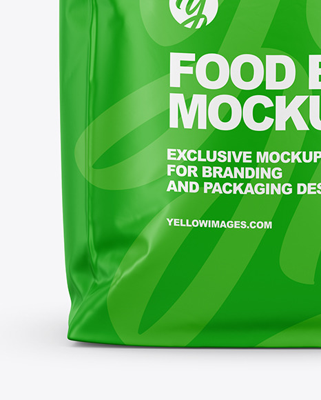 Download Matte Food Bag Mockup Front View In Bag Sack Mockups On Yellow Images Object Mockups PSD Mockup Templates