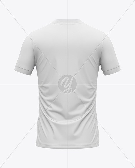 Download Men S V Neck Soccer Jersey T Shirt Mockup Back View In Apparel Mockups On Yellow Images Object Mockups