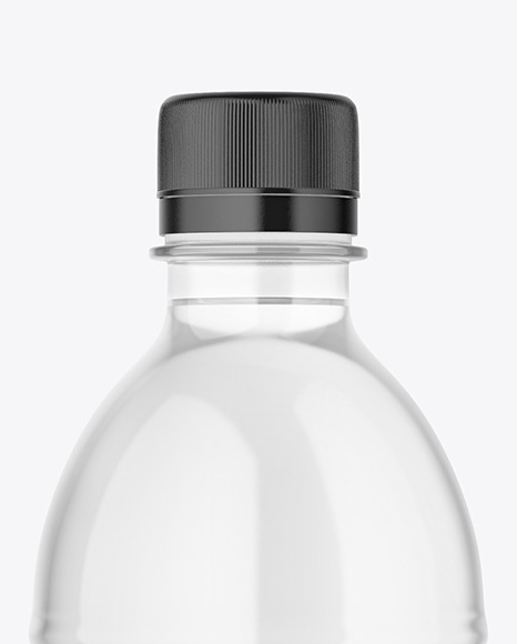 Clear Plastic Water Bottle Mockup In Bottle Mockups On Yellow Images Object Mockups