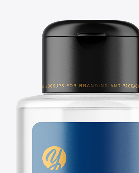 Clear Plastic Bottle Mockup PSD #2
