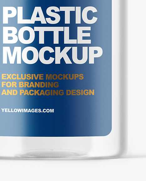 Download Clear Plastic Bottle Mockup In Bottle Mockups On Yellow Images Object Mockups PSD Mockup Templates